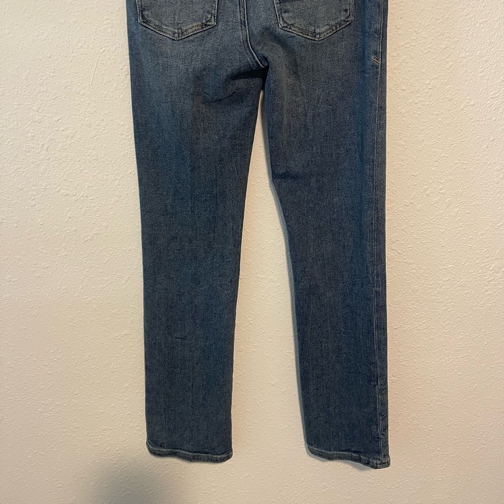 Good American Good Straight Ankle Straight Leg Organic Cotton Jeans - Picture 6 of 8